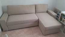 Sofá cama com chaise longue