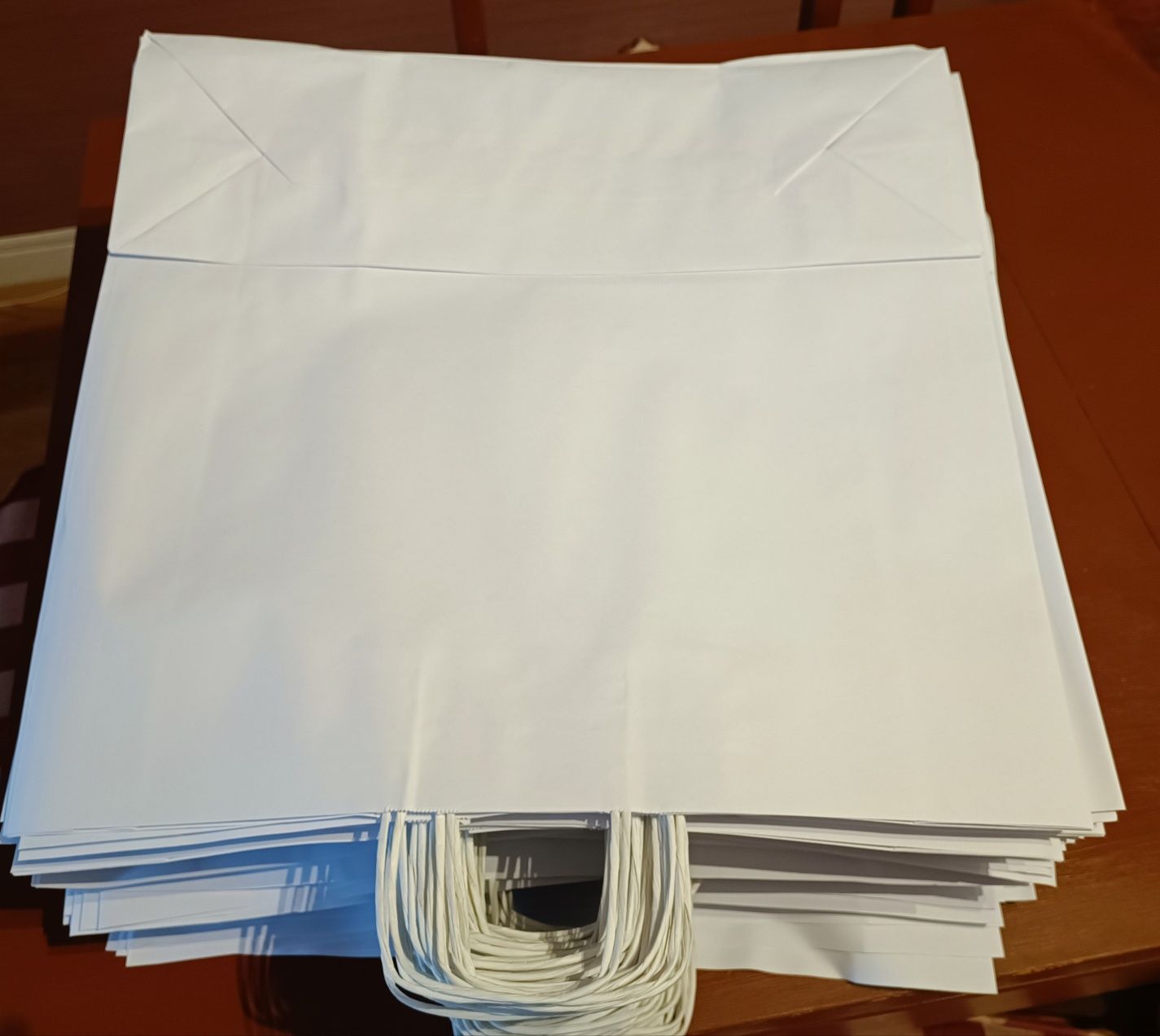 100 Sacos de Papel - Brancos - Grandes - BARATÍSSIMOS