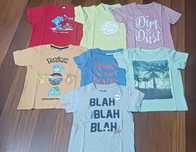 Conjunto 7 t-shirts para criança - 5/6 anos