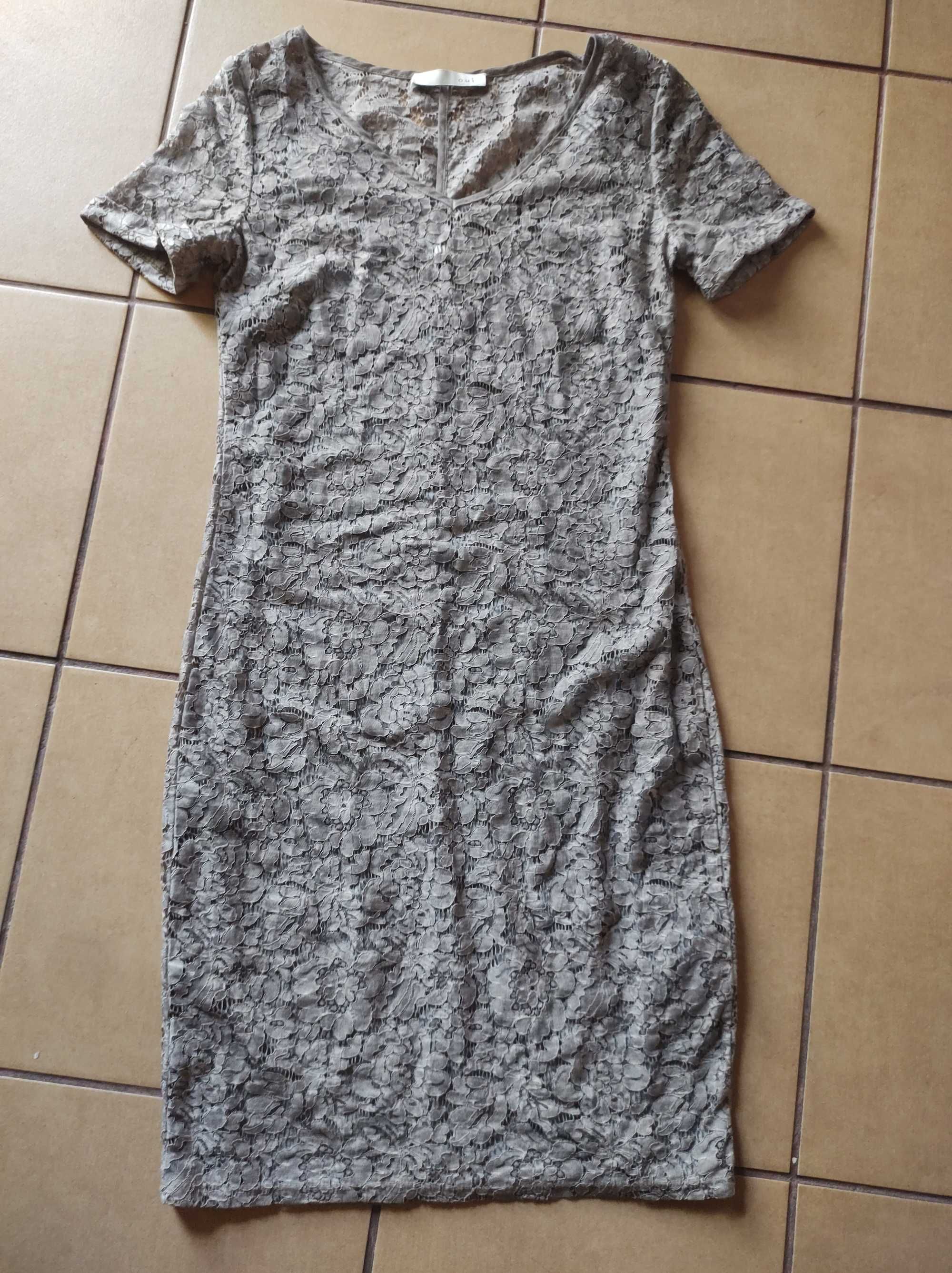 Oui elegancka sukienka koronkowa