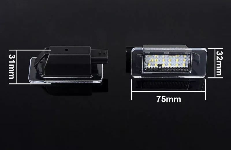 Renault Megane 4, Duster 2, Scenic 4 подсветка номера LED, разъемы