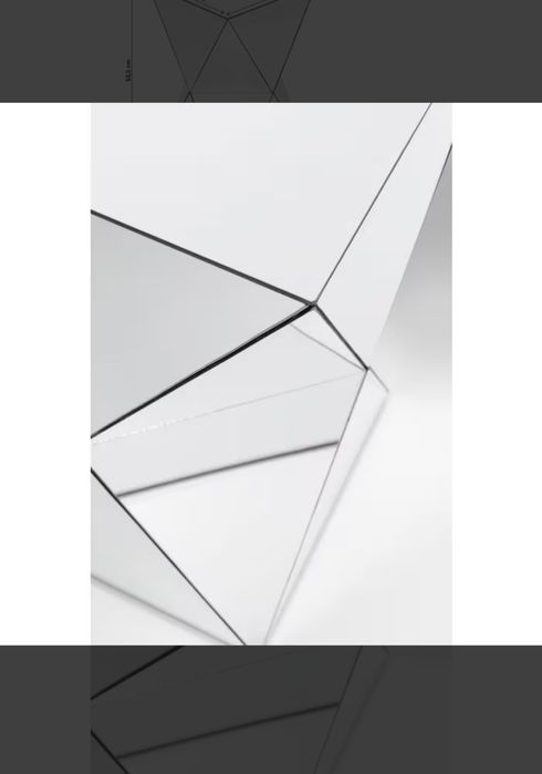 Stolik lustrzany Kare Design 32×32×54 cm – błysk luksusu