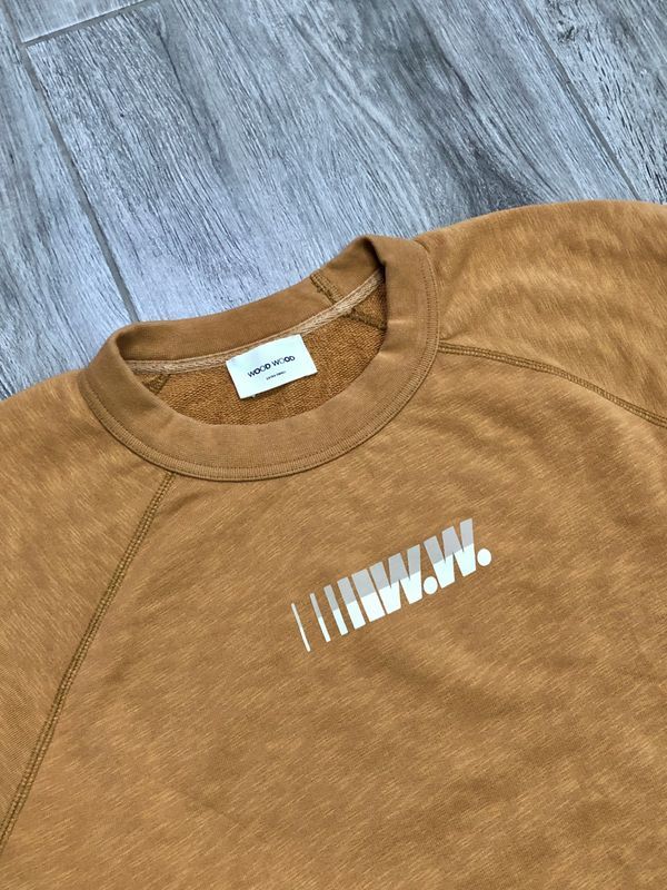 Wood Wood Bluza Cropped Damska Logowana r. XS
