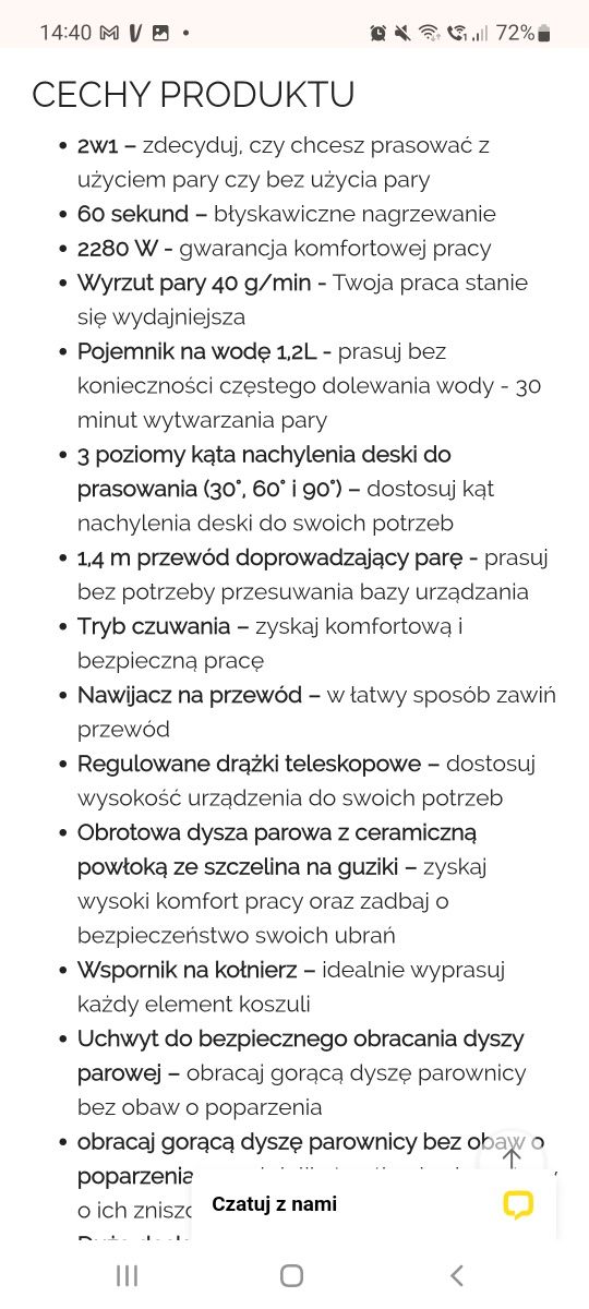Prasowacz parowy + żelazko w 1 YOER GS01 X-Impressive