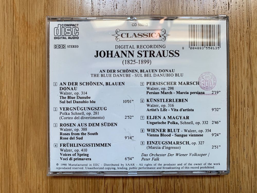 CD’s de música clássica