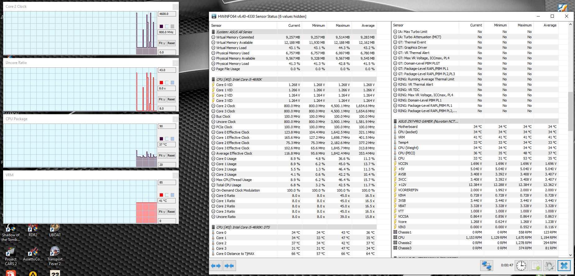 Комплект Мат плата Asus Z-97 Intel Core i5 4690K DDR3 1866Mhz 2x8Gb