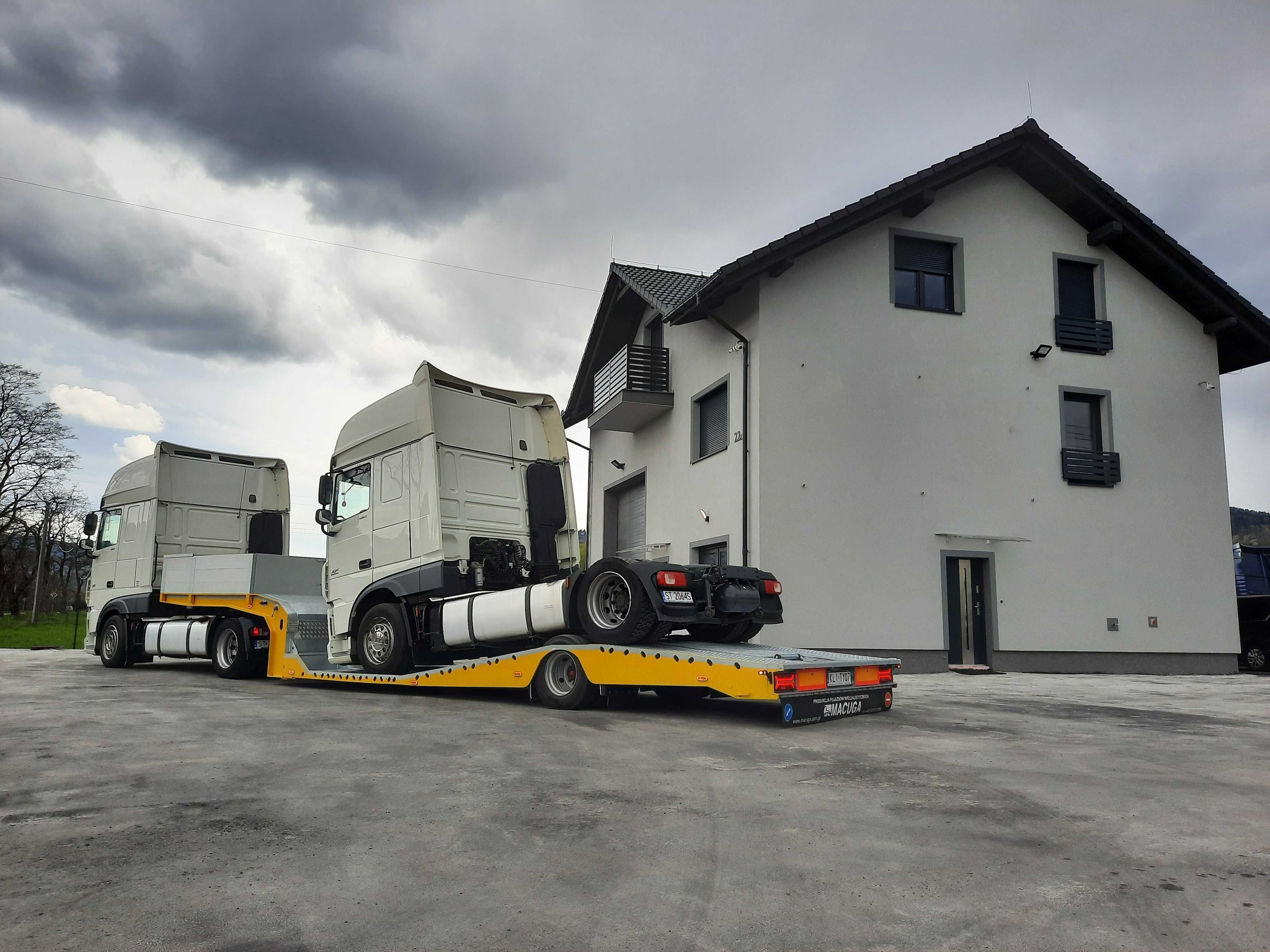 Wynajem Lawety, Naczepy Niskopodwoziowej Transport Ciężarówek