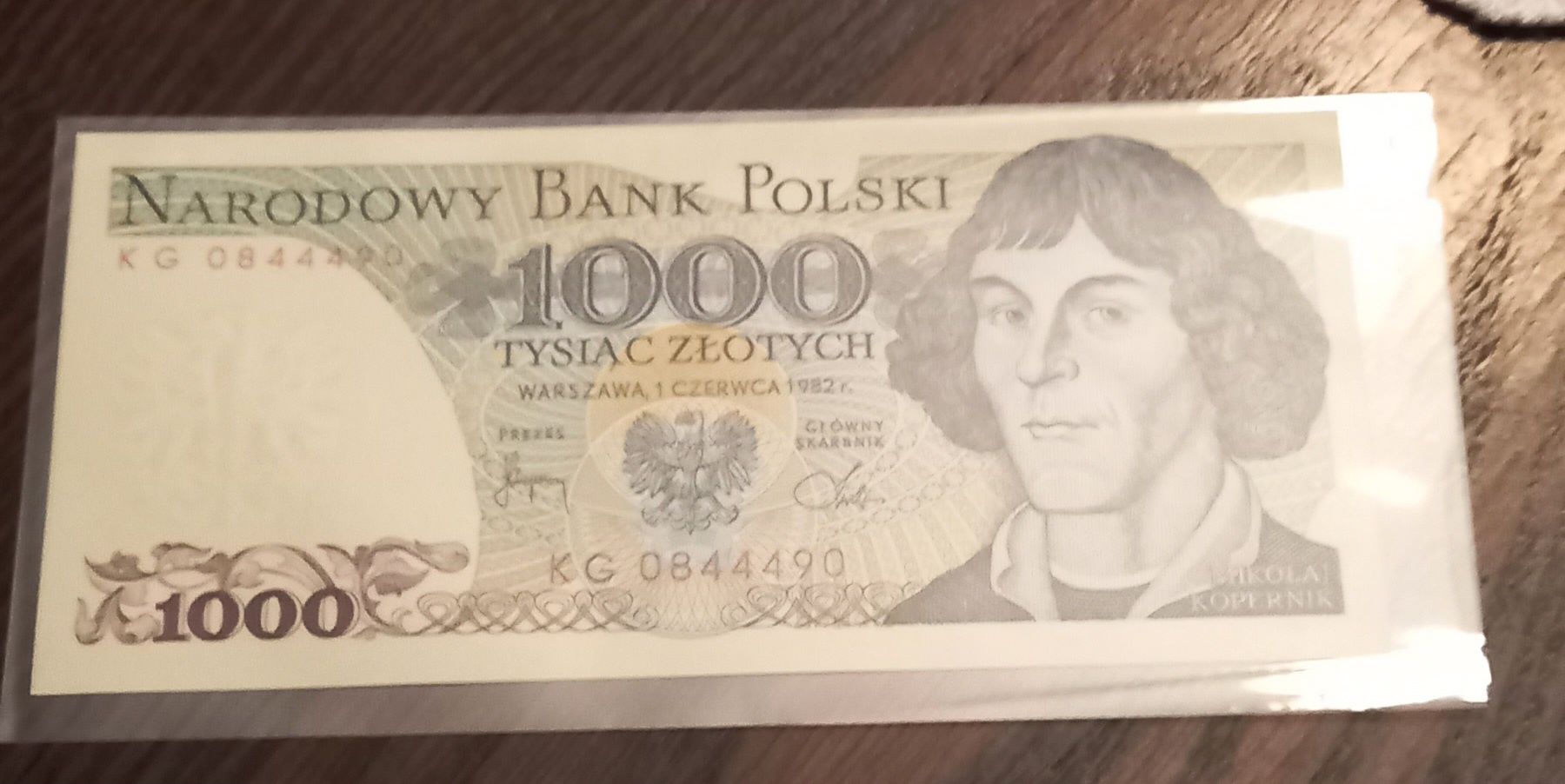Pieniądz PRL 1000 złotych 1982rok Nowy stan kolekcjonerski