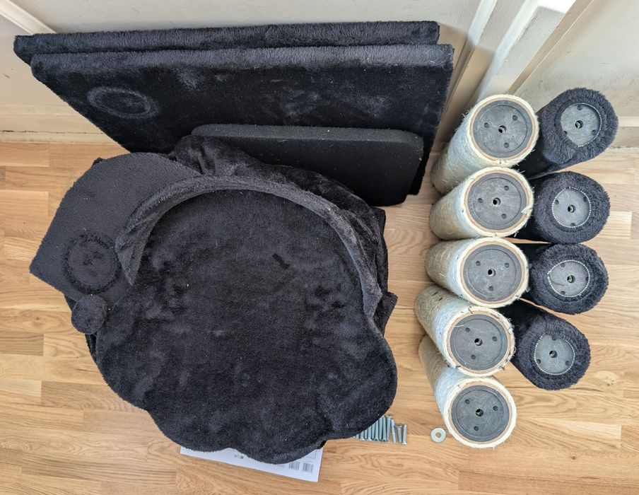 La Digue III Drapak Dla Kota Czarny 69x69x163cm Po Zwrocie DUŻY Uszkod