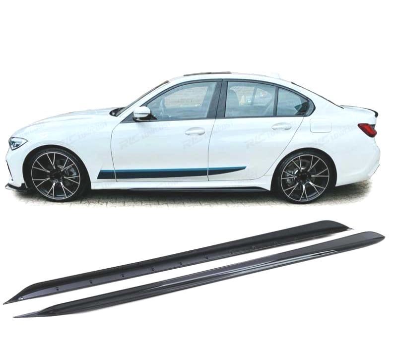 EXTENSÕES EMBALADEIRAS LATERAIS BMW G20 G21 18- LOOK M PERFORMANCE PRETO BRILHANTE