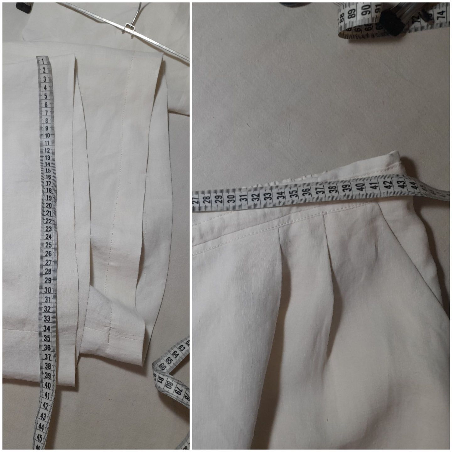 Лен. Брюки палаццо. р.4xl