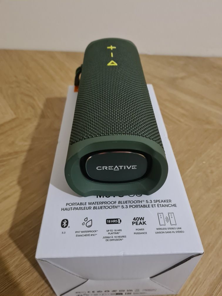 Nowy Bezprzewodowy Głośnik Bluetooth Creative Muvo Go 5.3 40W 18h