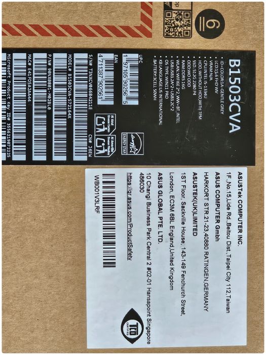 Nowy ASUS ExpertBook B1503CVA.  Sklep 3000 zł. Gratisy!!