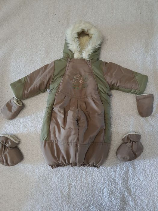 Комбінезон-трансформер зимній на овчині на 12 міс.