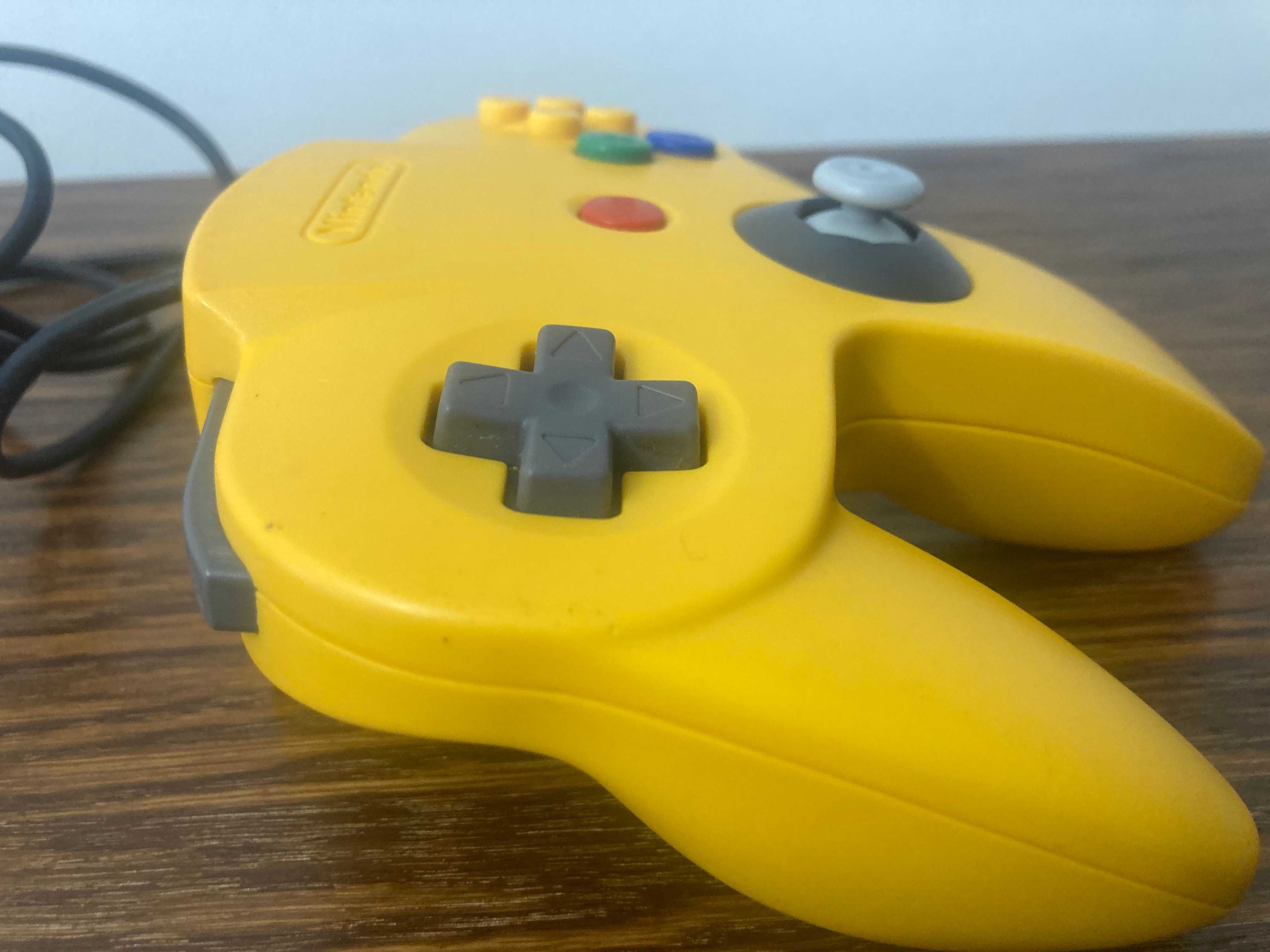 Nintendo N64 kontroler pad joystick N64 pad żółty zregenerowany