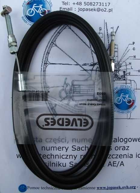 Linka gaz ssania hamulec do roweru z silnikiem SPARTAMET SAXONETTE