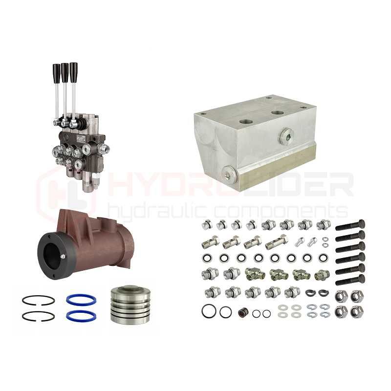 Hydraulika C360 rozdzielacz 3s adapter siłowniki i cylinder podnośnika