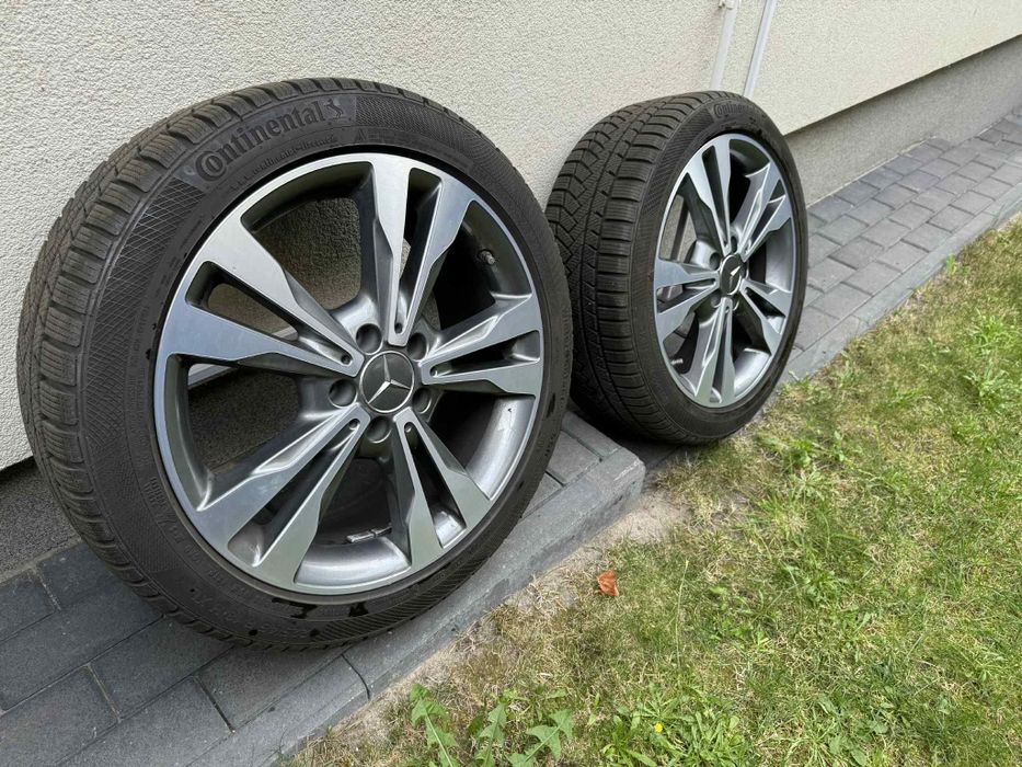 Mercedes 225 45 R18 kompletne koła opony zimowe Continental