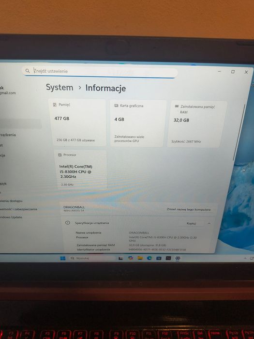 Laptop Acer nitro 5