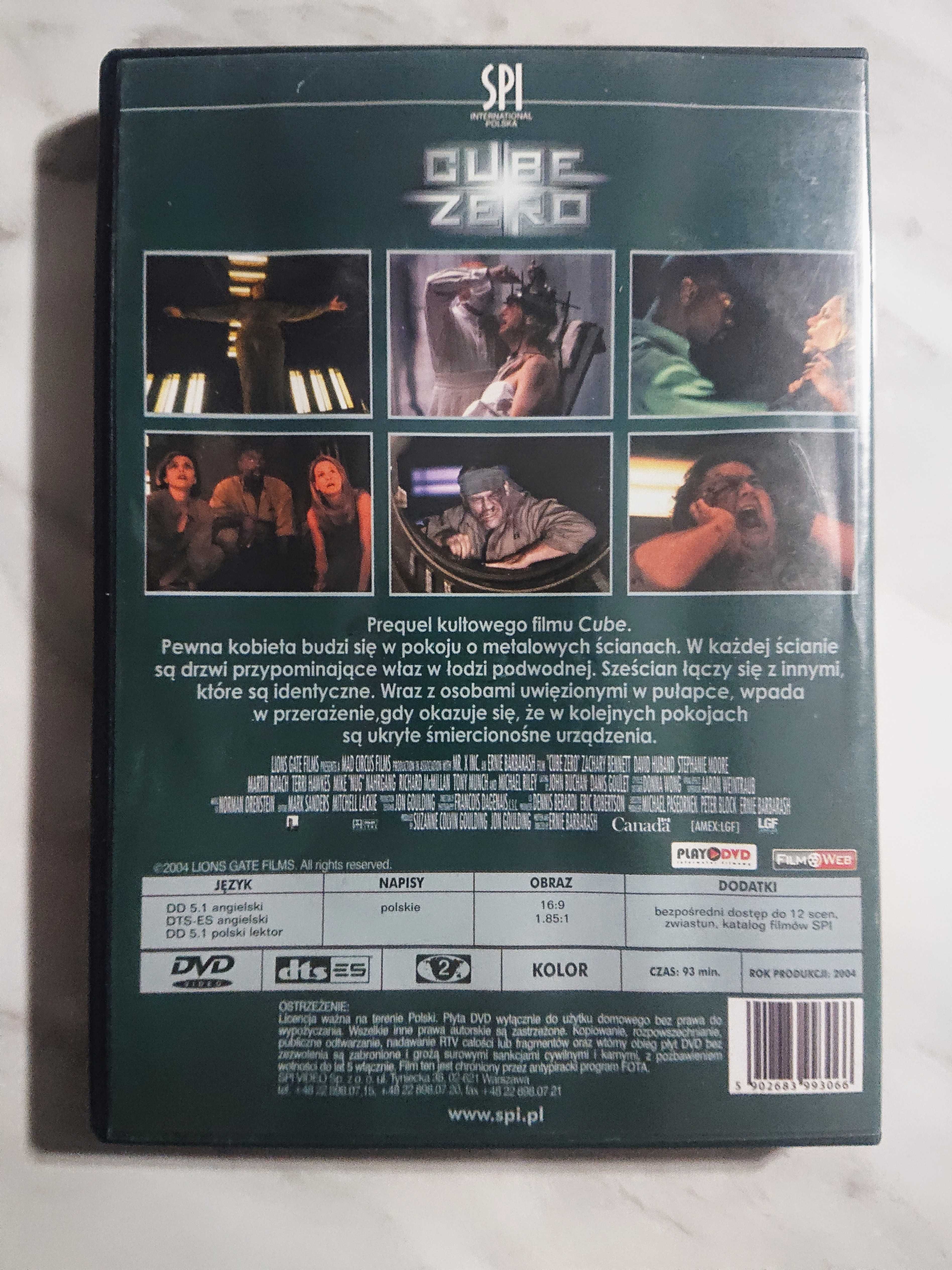 Cube zero film DVD