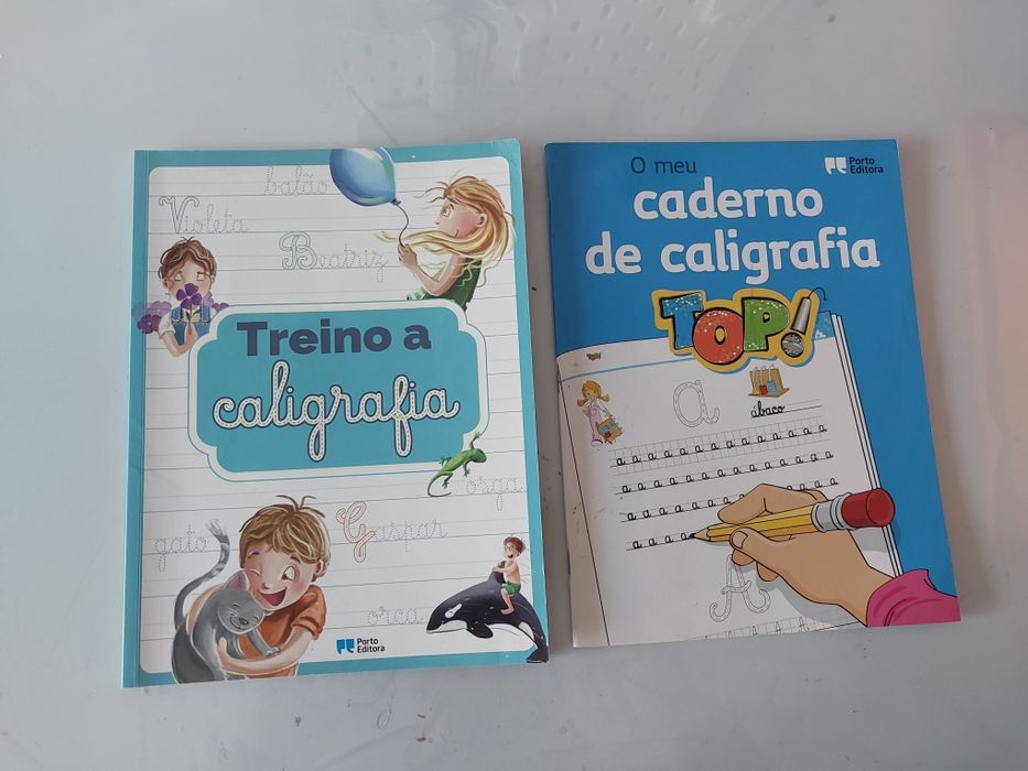 Livros treinar escrita e caligrafia - 1° Ciclo