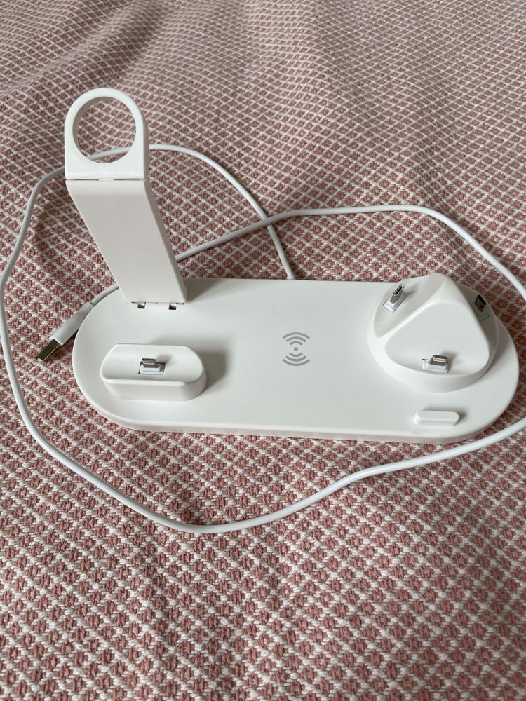 STACJA ŁADUJĄCA Apple iPhone Airpods Watch, indukcja.