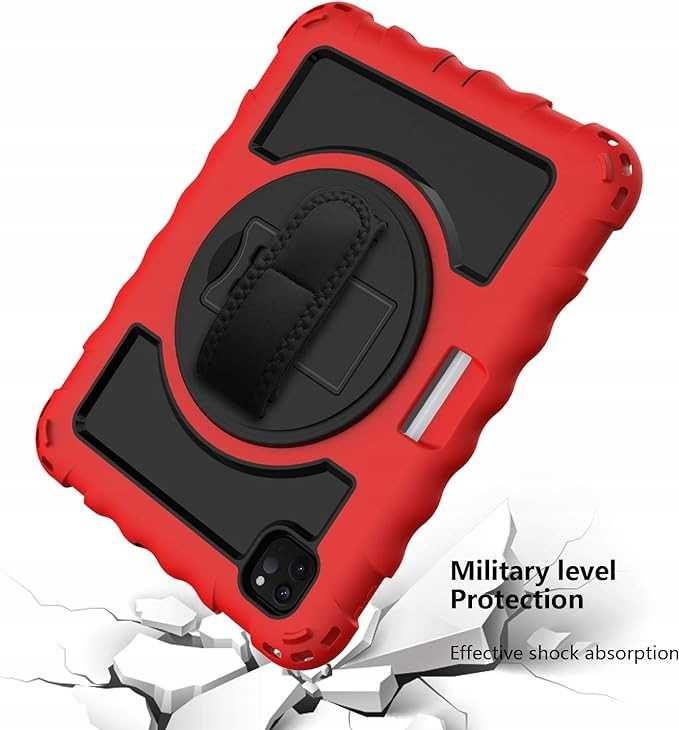 Etui Case Do iPad Air 4/5  Pro11 Pancerne Czerwono Czarne