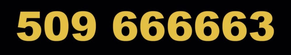 ZLOTE NUMERY 509.666666.X możliwość Pakietu dla całej Rodzinki / Firmy