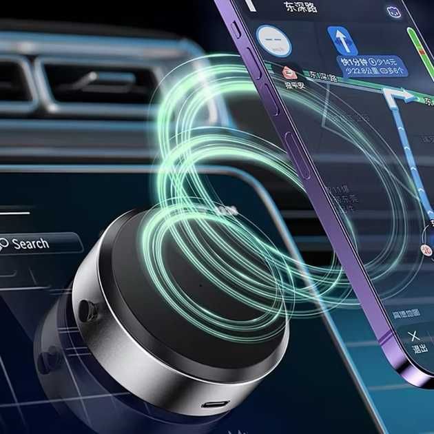 Магнітний вакуумний тримач мобільного телефону для автомобіля