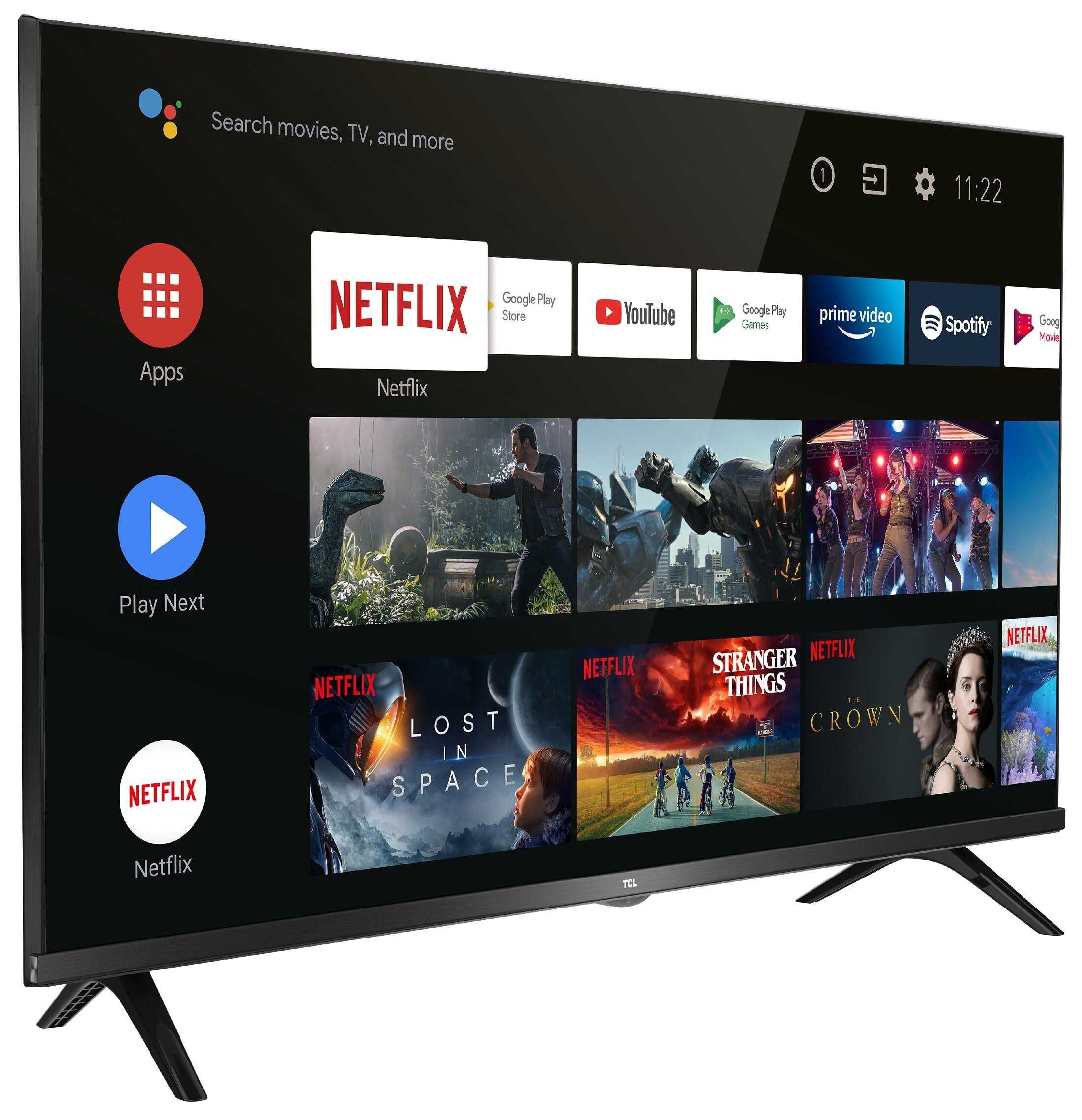 Telewizor LED 40" TCL 40S618 FullHD Android TV DVB-T2/HEVC Nowy GW