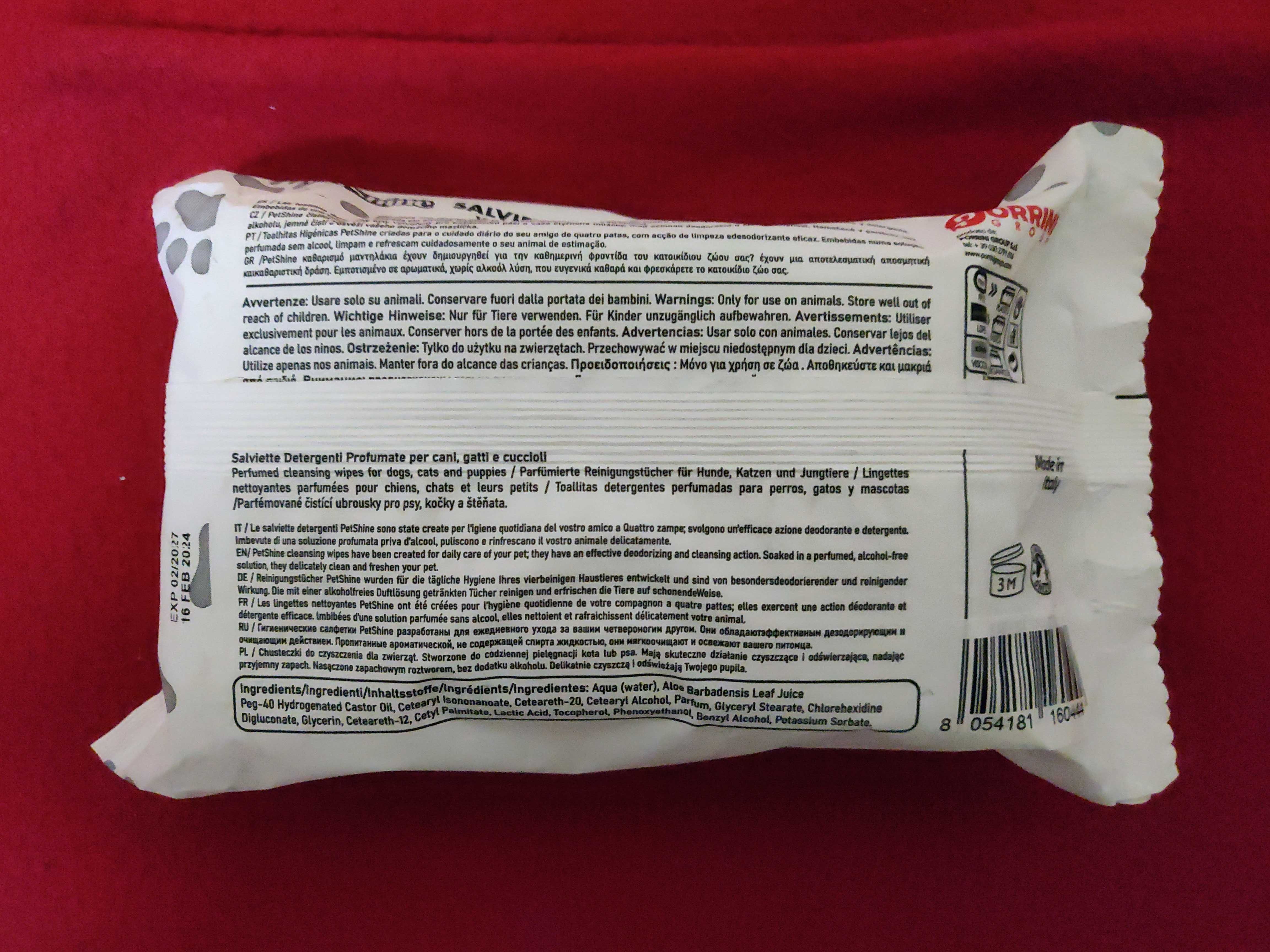 Toalhitas petshine white musk (2x40) - novo