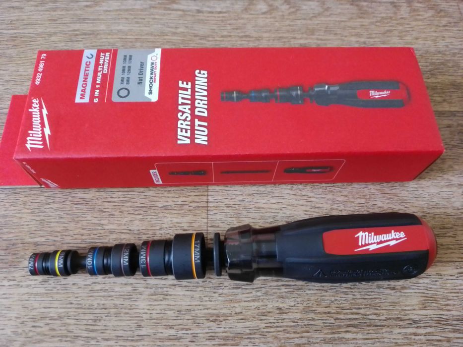 Ключ-викрутка магнітна ShW MILWAUKEE 6 в 1 Impact Multi-Nut Driver