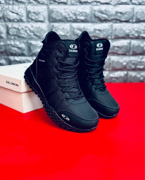 Зимние качественные термо ботинки Salomon/ чоловічі черевики саломон