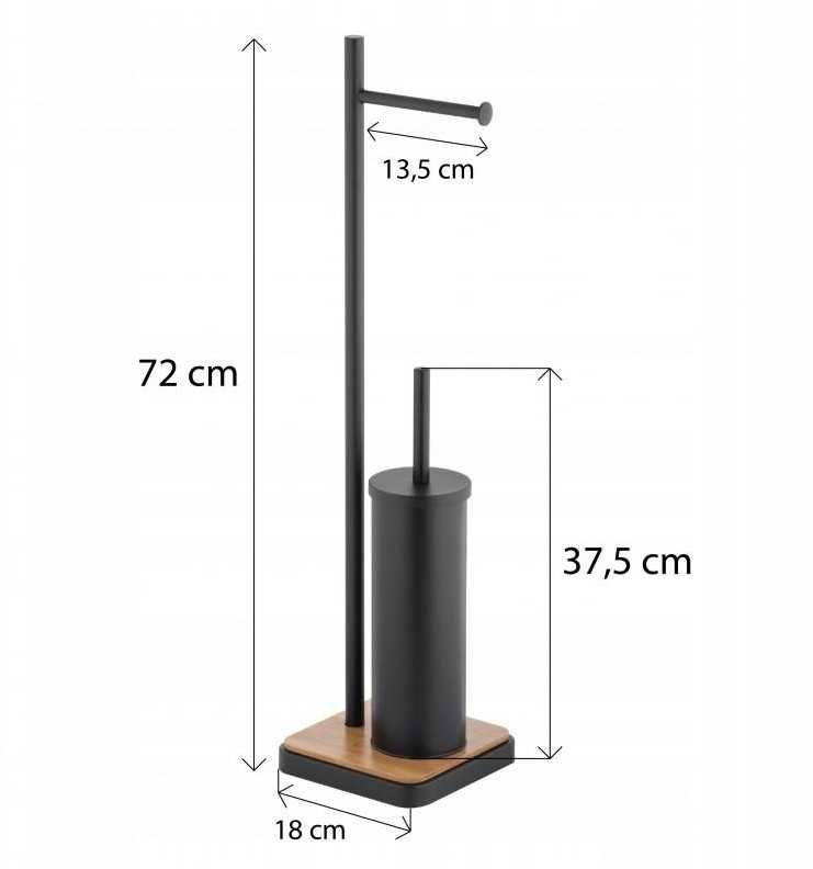 MODNY Stojak Na Papier Toaletowy Szczotka WC 2w1 Modny (OKAZJA)