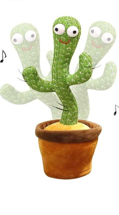 Brinquedo de cacto cantante e dançante