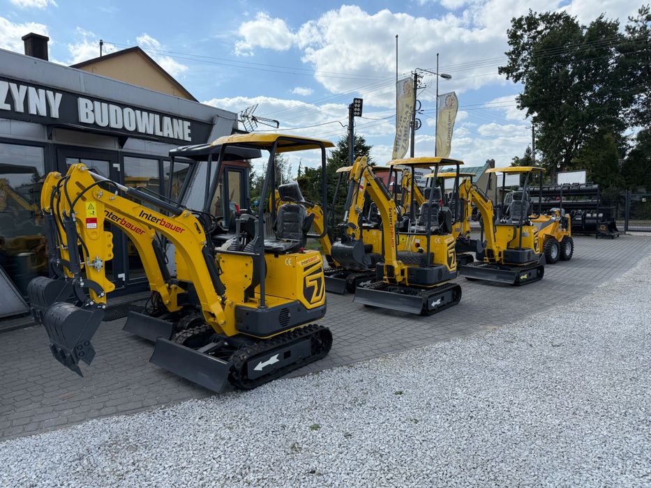 NOWA minikoparka Interbauer IB08 1100kg świeca żarowa GWARANCJA