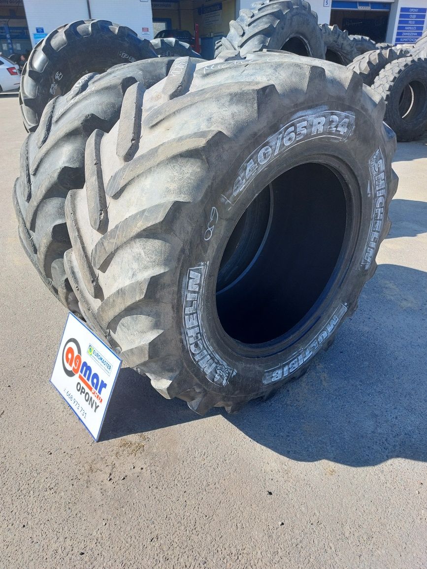 440/65R24 Michelin opony używane rolnicze para