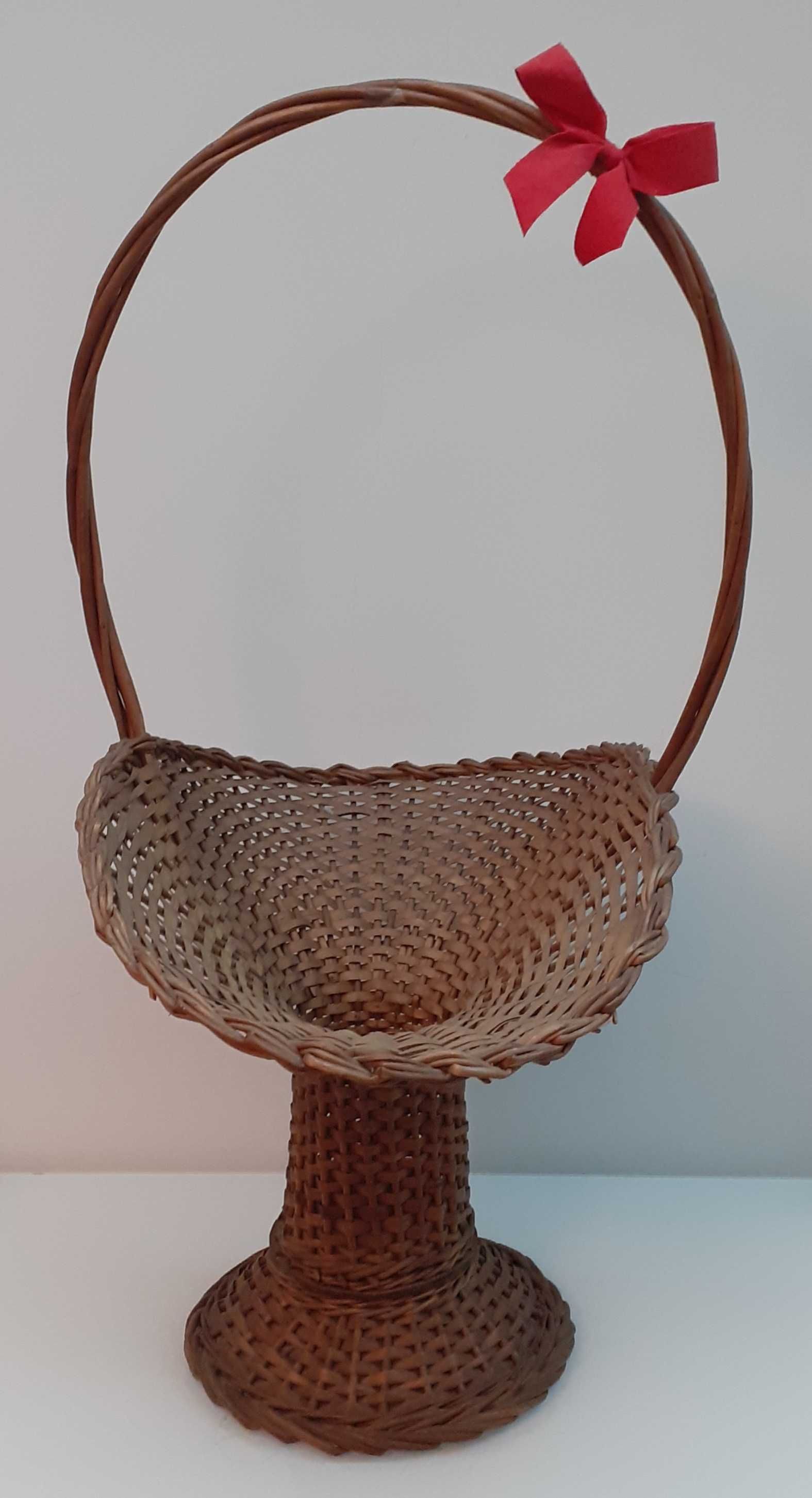 Cesta de Vime para Arranjos Florais