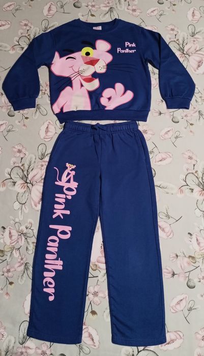 Komplet Dresowy(spodnie i bluza) Pink Panther granatowy 128 (7/8A)