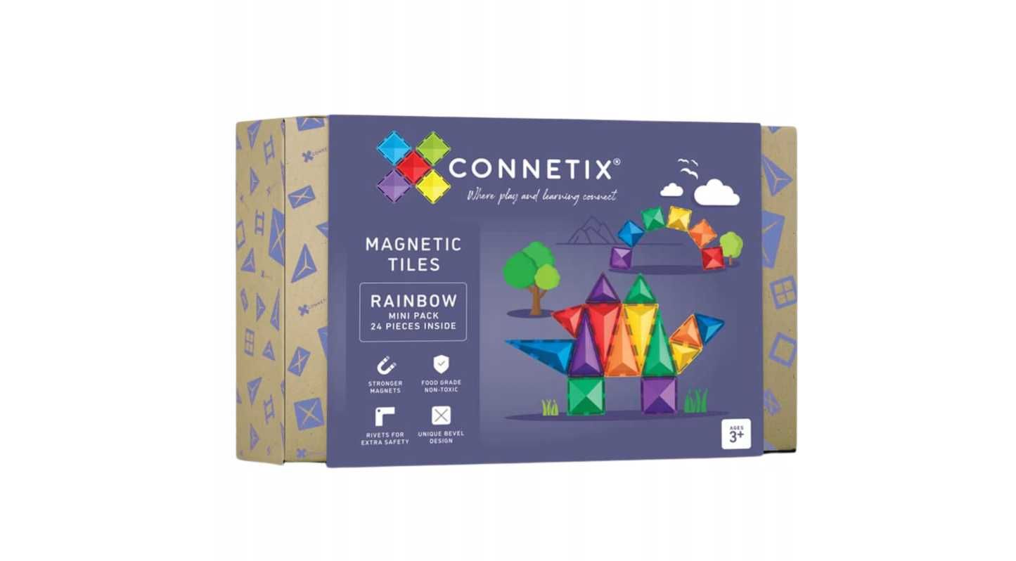 24 el. klocki magnetyczne start Rainbow Mini Pack Connetix