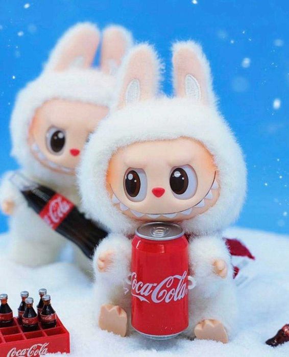 Labubu COCA COLA THE MONSTER Maskotka Lalka Brelok Figurka