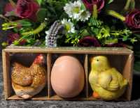Zestaw ozdób Wielkanocnych kurczak jajko - pisanka kura