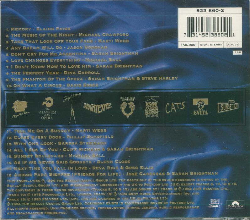 Andrew Lloyd Webber ‎- The Very Best Of