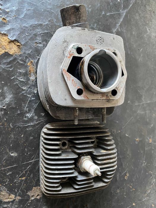 Cilindro com pistao e colaca para zündapp de 4 turbina
