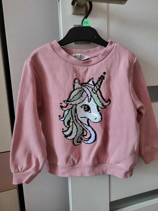Bluza h&m różowa 104