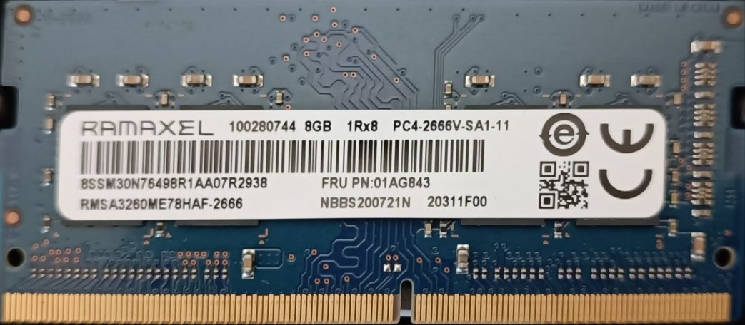 Ramaxel DDR4 8GB 2666MHz SO-DIMM  PC4 оперативная память.