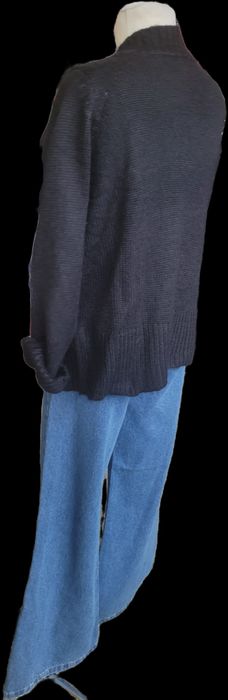 Kardigan sweter czarny s