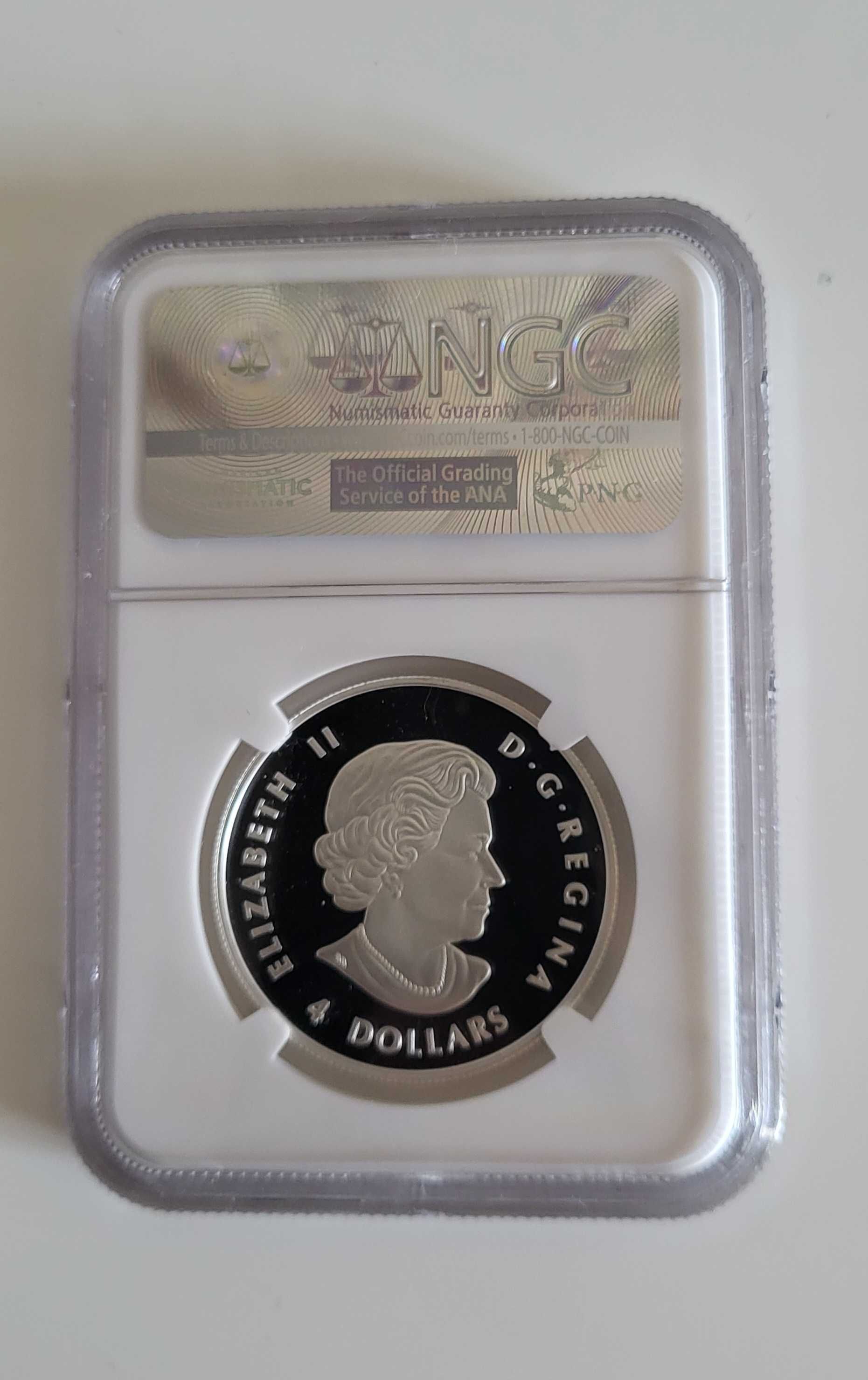 Білоголовий орлан 2015 Канада срібна монета PF70