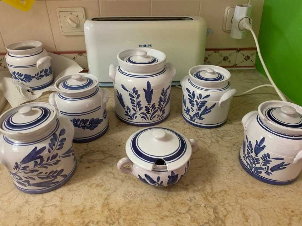 Ceramica  - potes Açores - pintado a mão