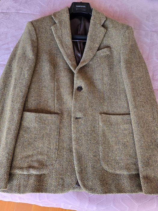 Blazer castanho espiga